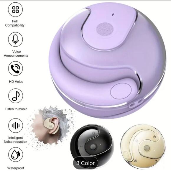 Bluetooth Wireless Earbud Headset iPhone Android Samsung Galaxy Sports Earphones - Picture 5 of 9